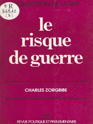 cover image of Le risque de guerre